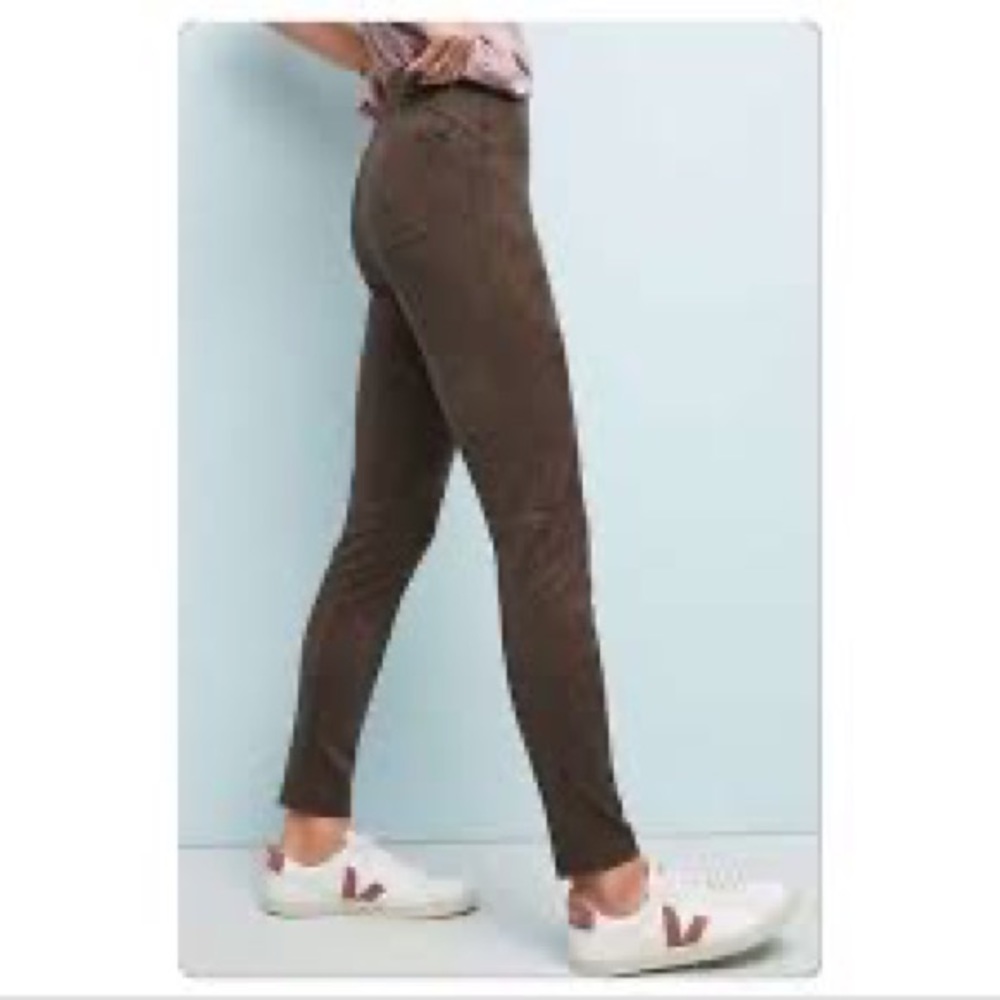 Anthropologie sanctuary brown faux suede leggings M
